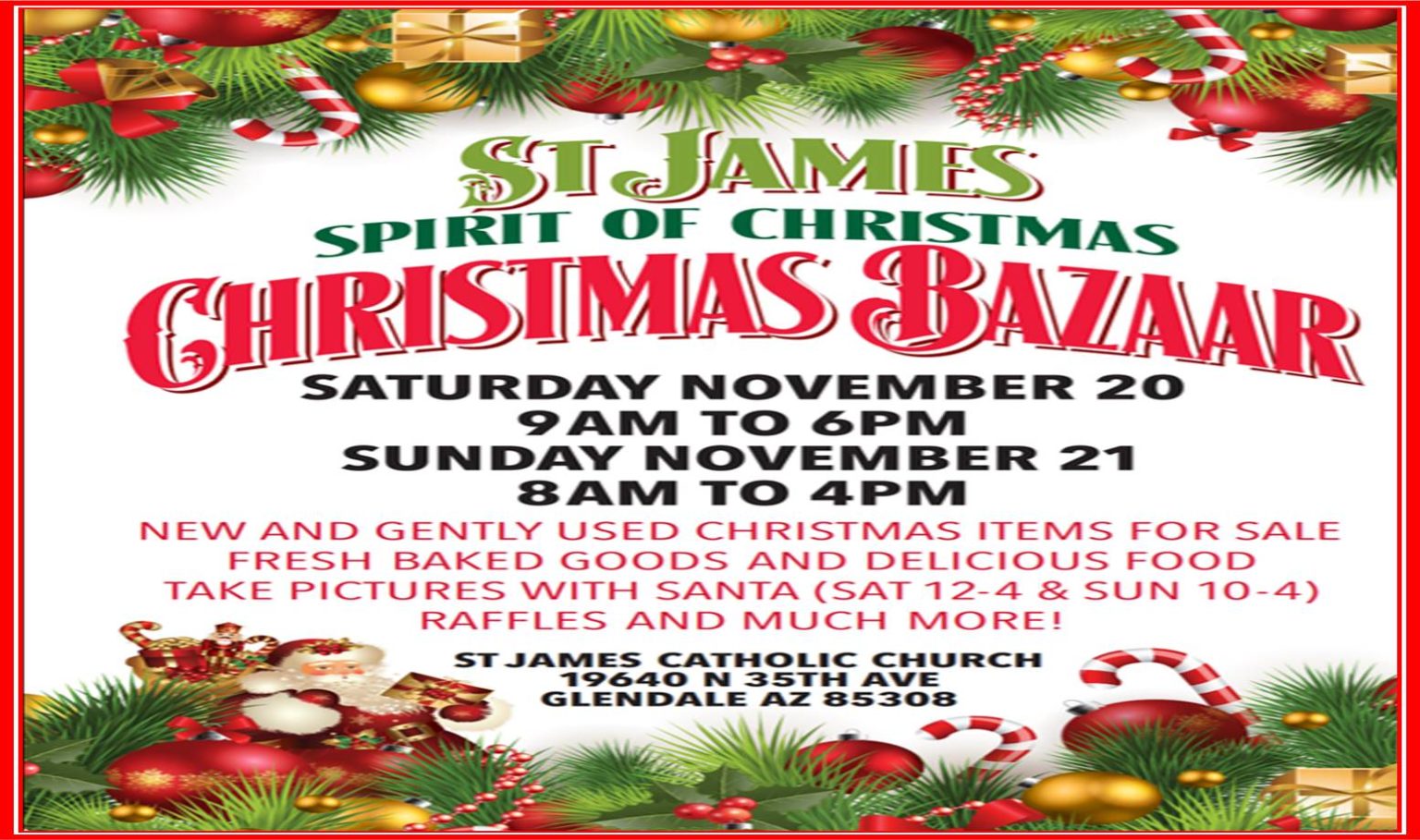 St. James Spirit of Christmas Bazaar The Catholic Sun