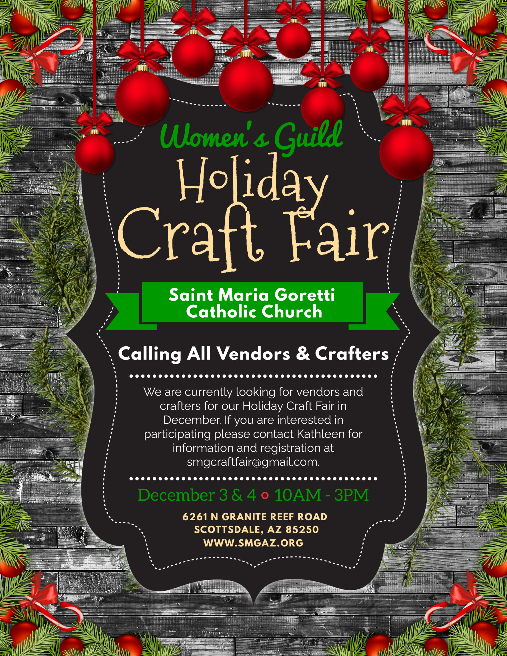 Holiday Craft Fair Call for Vendors The Catholic Sun
